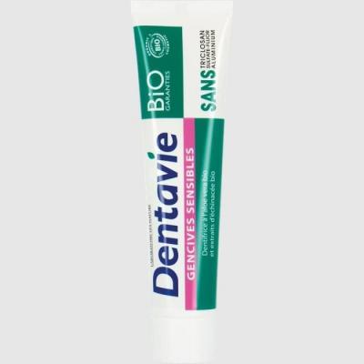 DENTAVIE Dentifrice Gencives Sensibles aloe vera & &eacute;chinac&eacute;e bio