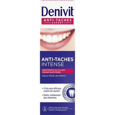  Denivit - Dentifrice - Anti Taches Intense - Tube 50 ml - Lot de 4