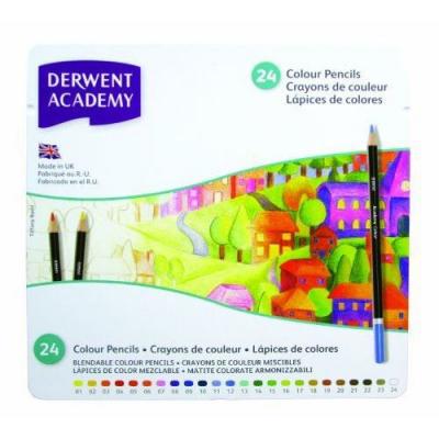 DERWENT Bo&icirc;te de crayons de couleur -  Academy - 24 pcs -  - couleur variant