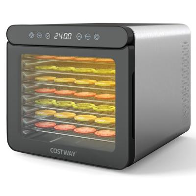COSTWAY D&eacute;shydrateur Alimentaire &agrave; 7 Plateaux en Acier Inox, S&eacute;choir Electrique 600W