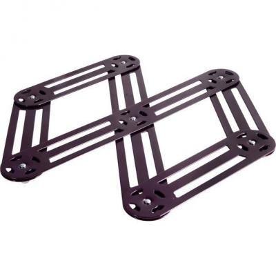ROGER ORFEVRE  - Dessous de plat extensible 6 branches Prune