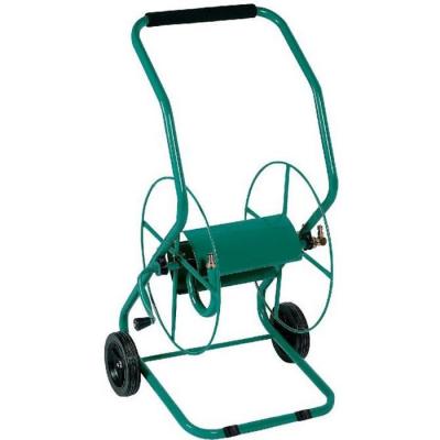 CAPVERT D&eacute;vidoir m&eacute;tallique roulant trait&eacute; anti rouille pour tuyau arrosage CAP VERT