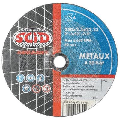 SCID Disques &agrave; tron&ccedil;onner - mat&eacute;riaux - &Oslash; 230 x 3,2 mm