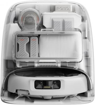 DJI  ROMO P - Robot Aspirateur Laveur avec Station - 25000 Pa - 260 ml - Transparent - Neuf