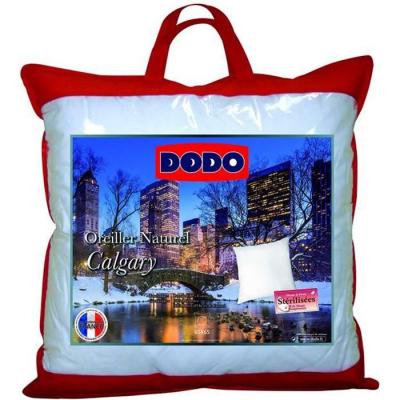 DODO Oreiller calgary anti-acariens 30% duvet oie et canard - m&eacute;dium - 65 x 65 cm - 