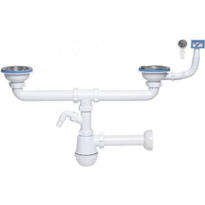 TYC Double vidange bouteille &eacute;vier cuisine siphon