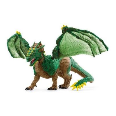 SCHLEICH Figurine Dragon de la jungle en plastique vert 19x22x13 cm