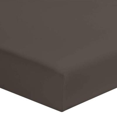 TERRE DE NUIT  Drap housse zinc 100% coton bonnet 30 cm 120x200 cm