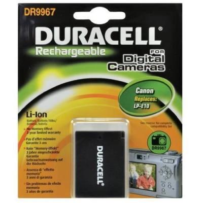 DURACELL Batterie  LP-E10 pour appareil photo Canon Noir 