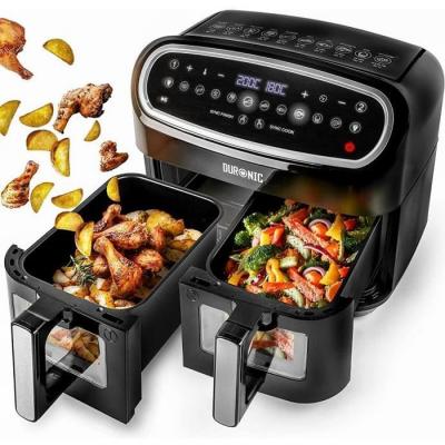 DURONIC  AF24 friteuse Double 10 L Autonome 2400 W Friteuse d'air chaud Noir