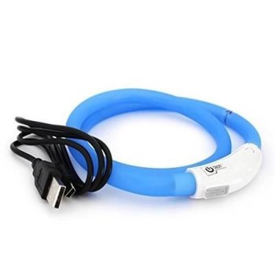 DUVOPLUS Collier pour chien lumineux avec USB silicon  Flash Ring
