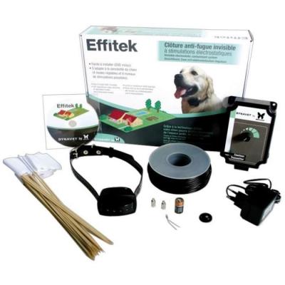 DYNAVET  Cl&ocirc;ture antifugue Chien + Fil +Collier effitek