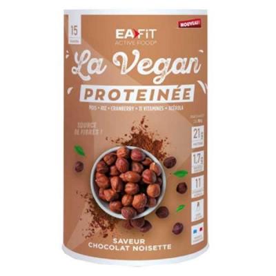 EA FIT La Vegan Protein&eacute;e 15 shakers Savoir Chocolat Noisette Eafit