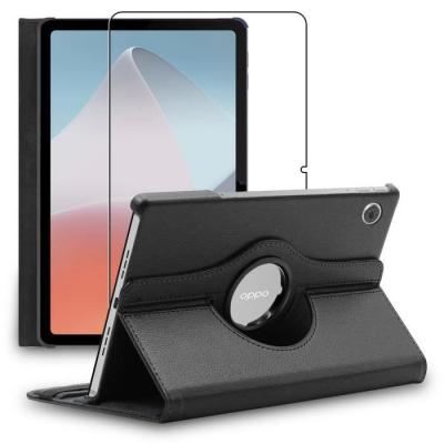 EBESTSTAR Housse pour Oppo Pad Air Support Rotatif 360 PU Cuir, Noir + Film VERRE Tremp&eacute;