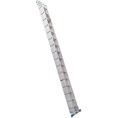 HAILO  - Echelle coulissante &agrave; corde 3 plans 3x16 &eacute;chelons 150 kg