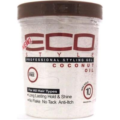 ECO STYLE r Gel Coiffant &agrave; l'Huile de Noix de Coco 473 ml