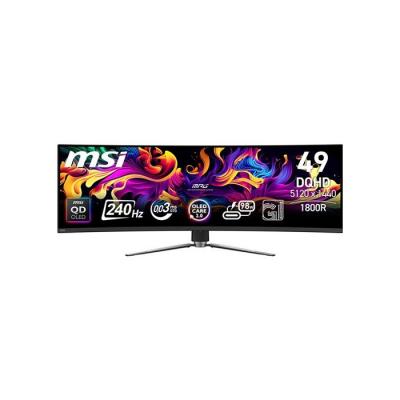 MSI  MPG 491CQPX QD-OLED &eacute;cran plat de PC 124,5 cm (49"") 5120 x 1440 pixels Dual QHD Noir