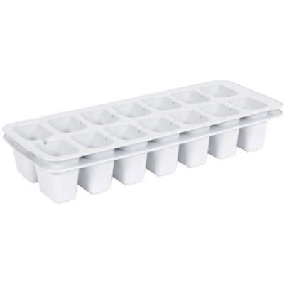 EDA Lot de 2 bacs &agrave; 14 gla&ccedil;ons blanc c&eacute;rus&eacute;
