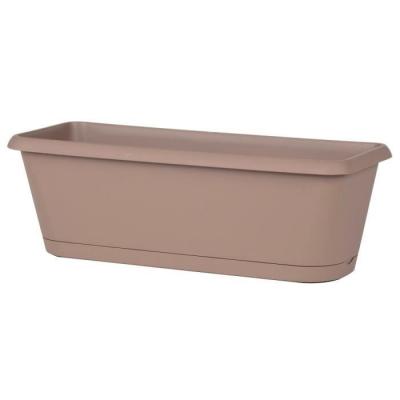 EDA  - jardiniere chorus taupe 40CM + plateau clips plastique