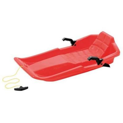 EDA Luge - 1 place - 76 x 43 x 19 cm - Rouge et freins noirs