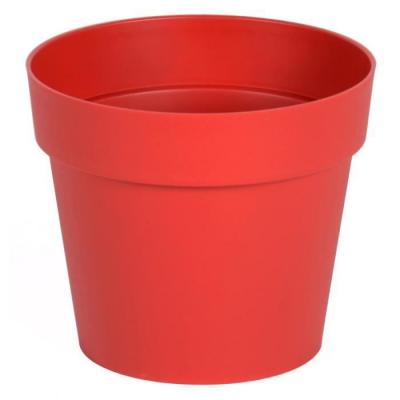 EDA Pot rond Toscane - 13x11.6cm - 1.1L - Rouge Rubis  plastiques