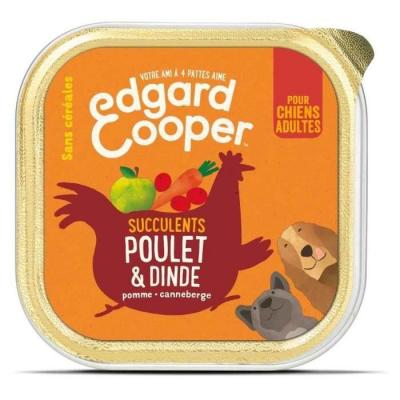 EDGARD & COOPER  Adult sans c&eacute;r&eacute;ales 150 g pour chien - poulet, dinde