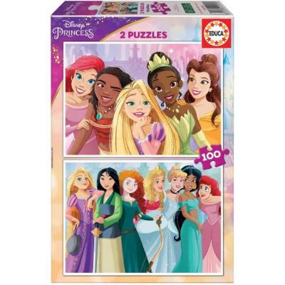 EDUCA  - Puzzle - 2x100 Disney Princess 