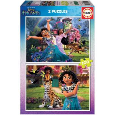 EDUCA  Borras 2 X 100 Charm Puzzle Multicolore 6-9 Years