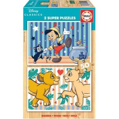 EDUCA  - Puzzle - 2x50 Disney Classics 