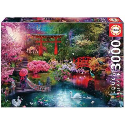 EDUCA  Jardin Japonais, Puzzle 3000 Pi&egrave;ces, 19282, Vari&eacute;