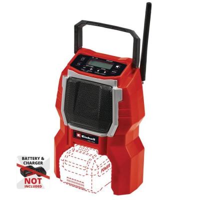 EINHELL  TC-RA 18 Li BT - Solo Radio de chantier FM Bluetooth rouge