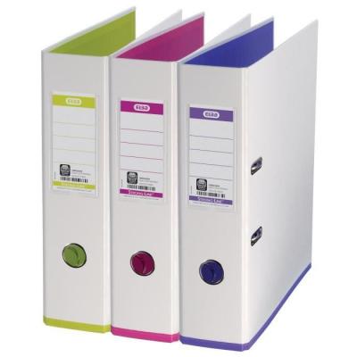 ELBA Classeur &agrave; levier  MyCoulour couverture polypro - dos 8 cm - blanc