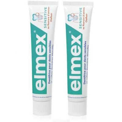 ELMEX  sensitive dent duo vert 2 x 75ml