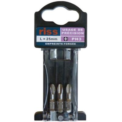 RISS Embout forg&eacute; Phillips longueur 25 mm PH1  9530P01 