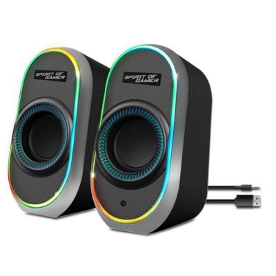 SOG Enceintes PC Spirit of Gamer Fanatic 500, hauts-parleurs bluetooth / RGB / 6W RMS