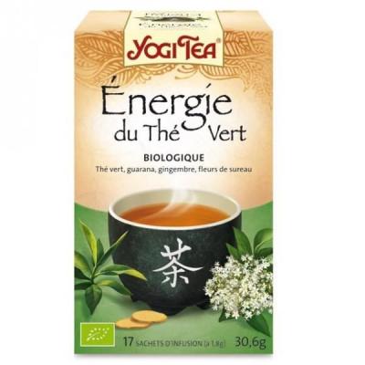 YOGI TEA  th&eacute; vert &eacute;nergie 17 sachets