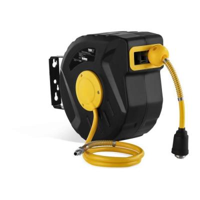 MSW Enrouleur De Tuyau Air Comprim&eacute; D&eacute;vidoir Tuyau Pneumatique PVC 10 M Raccord &frac14;