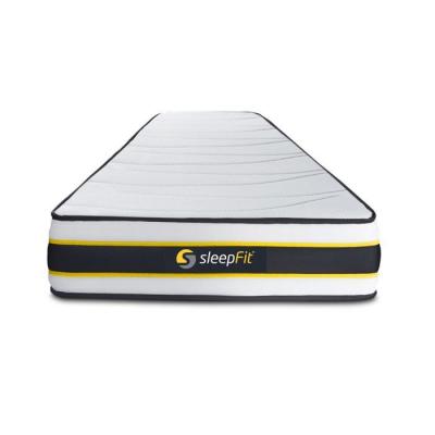 SLEEPFIT Ensemble 90x200 matelas FLEXY + sommier kit blanc