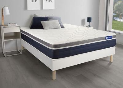 ACTISOM Matelas + sommier 160x200 latex et m&eacute;moire de forme  - Actilatex confort