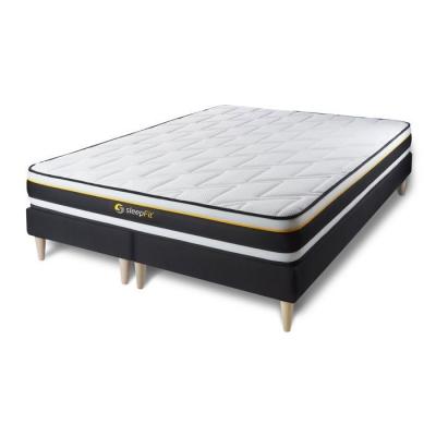 SLEEPFIT Ensemble double sommier 80x200 + matelas SOFT 160x200