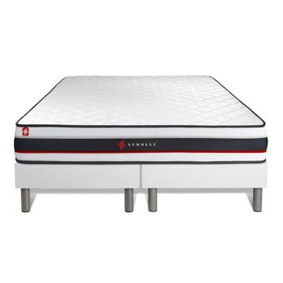 SOMNESS Ensemble double sommier 90x200 + matelas FORM 180x200