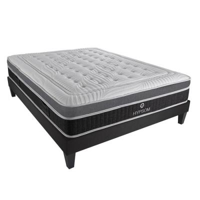 HYPSOM Olympe Ensemble Matelas Elegance 140x190cm + Sommier + Pieds