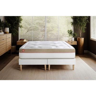 MARMOTTES & CO Ensemble Le Cosy M&eacute;moire de forme Double sommiers Blanc