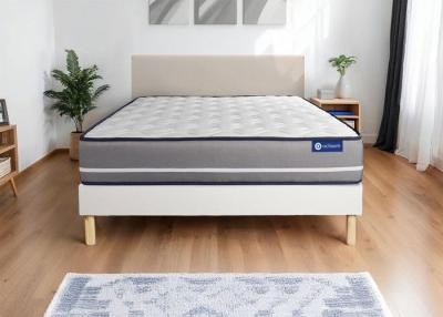 ACTISOM Ensemble matelas &agrave; m&eacute;moire ACTIMEMO PUR 160x200cm 3zones de confort + sommier KIT blanc