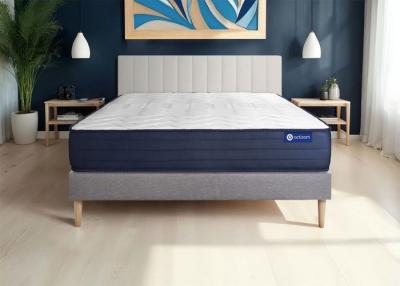 ACTISOM Matelas + sommier 200x200 ressorts ensach&eacute;s et m&eacute;moire de forme  - Actiflex life
