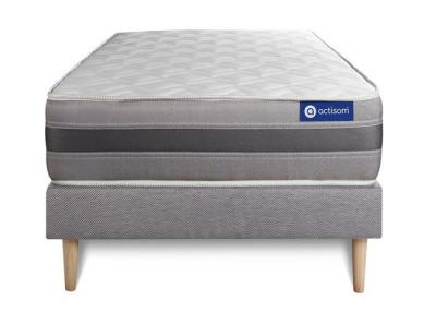 ACTISOM Matelas + sommier 90x200 latex et m&eacute;moire de forme  - Actilatex relax