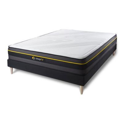 SLEEPFIT Matelas + sommier 160x200 m&eacute;moire de forme  Active