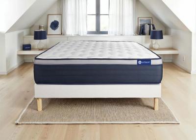 ACTISOM Matelas + sommier 140x200 latex et m&eacute;moire de forme  - Actilatex max
