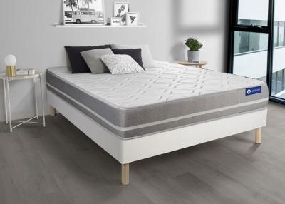 ACTISOM Matelas + sommier 200x200 latex et m&eacute;moire de forme  - Actilatex touch