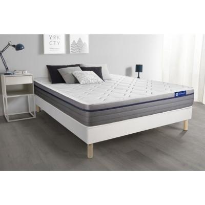 ACTISOM Matelas + sommier 160x200 latex et m&eacute;moire de forme  - Actilatex zen